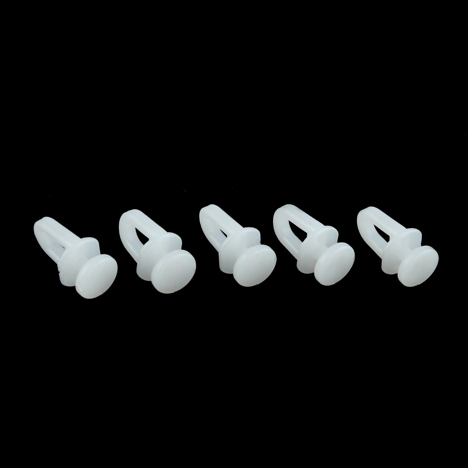 50 Pcs Car Curtain Clips Plastic Fasteners Auto Plastic Rail Curtain Hook Rollers High Quality Curtain Tracks Accessories White