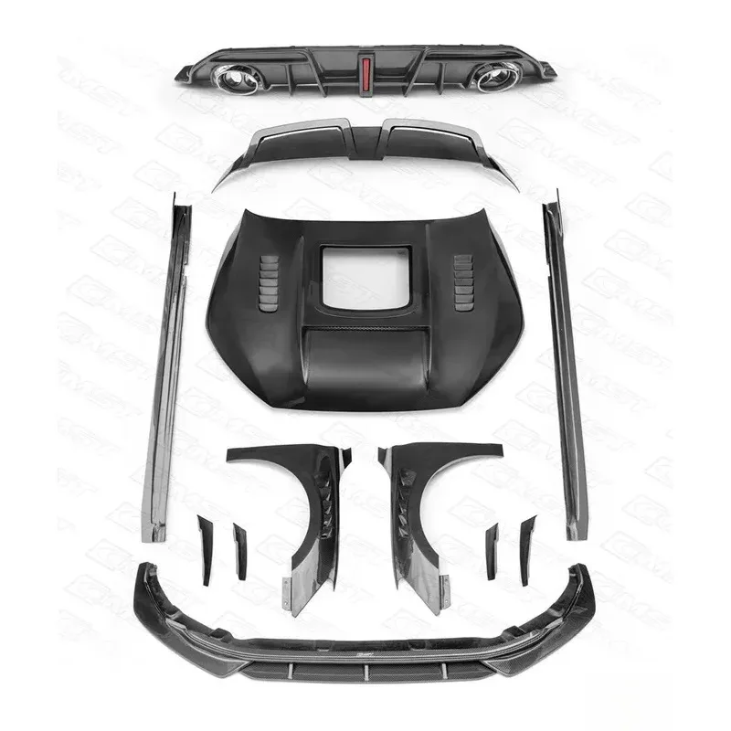 

A3 S3 Body Kit A3 S3 Carbon Fiber Front Spoon Spoiler Side Skirt Hood Wing Plate Auto Parts 2020-222