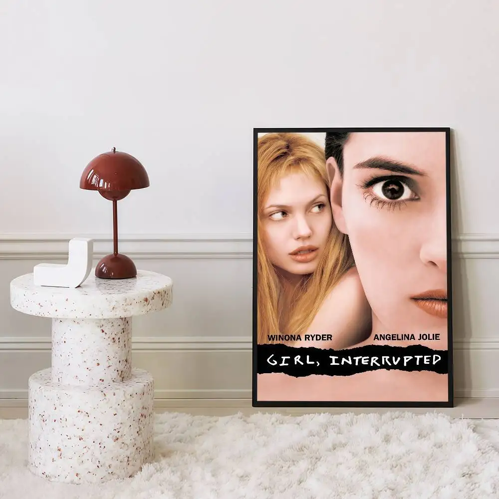 فتاة، ملصق ورق أبيض للفيلم المتقطع عالي الدقة، ملصق جداري عالي الجودة، لوحة فنية لتزيين جدران غرفة الدراسة #6