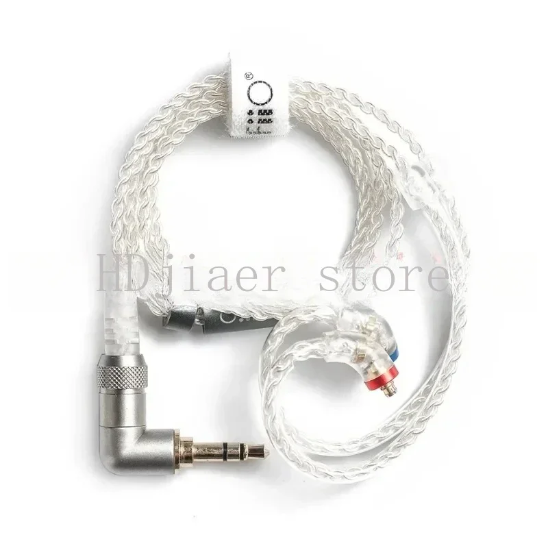 

High Purity Copper Plated Silver MMCX Connector Headphone Cable LC 3.5BS/2.5BS, Short, 3.5mm/2.5mm, Compatible with FiiO