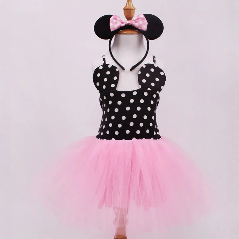 2024 New Girls Tutu Dress Girl Princess Birthday Party Dresses Summer Kids Fashion Dances Sling Tulle Costume 12M-5 Years