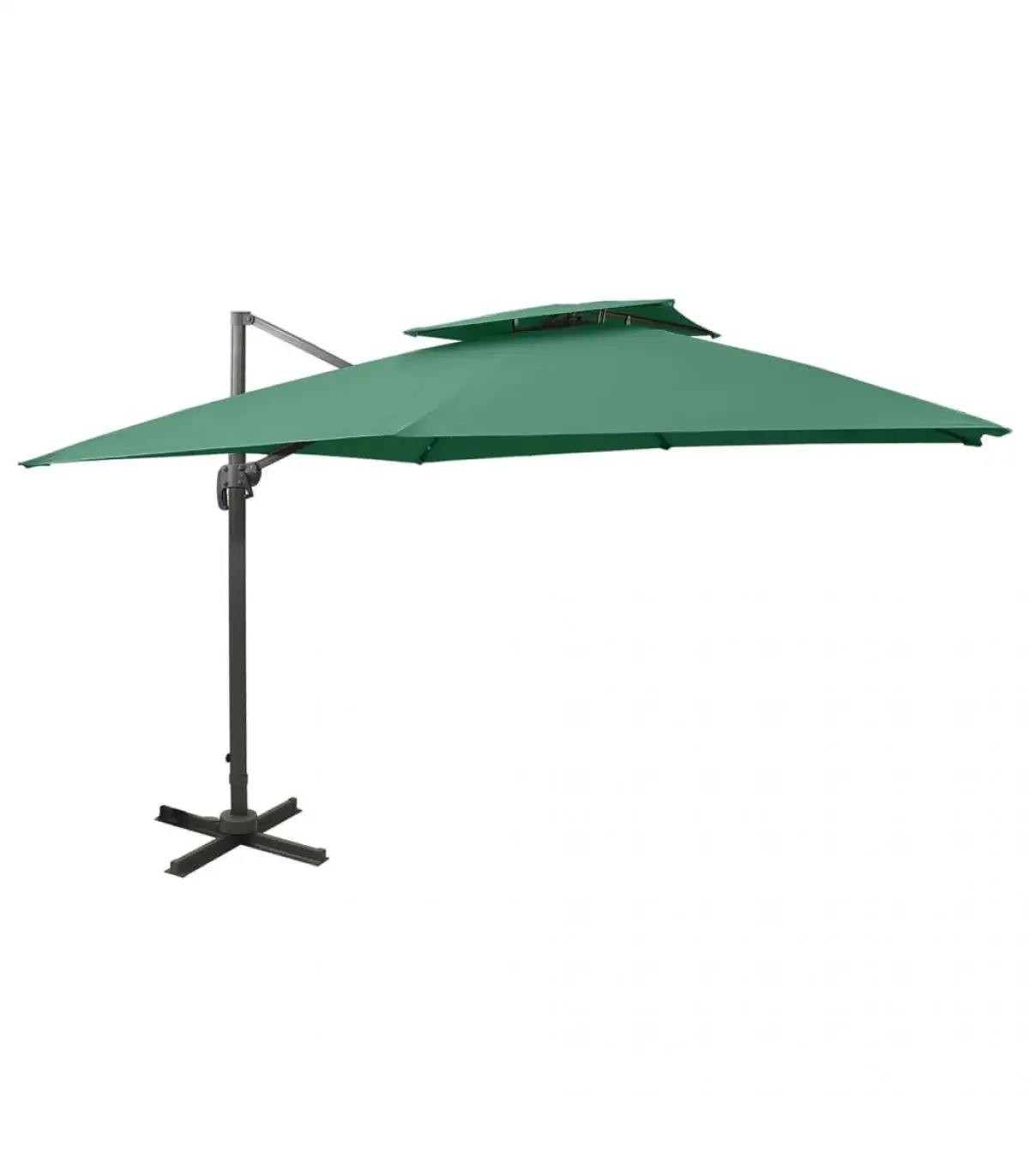 300x300 cm Green Double Flip Umbrella