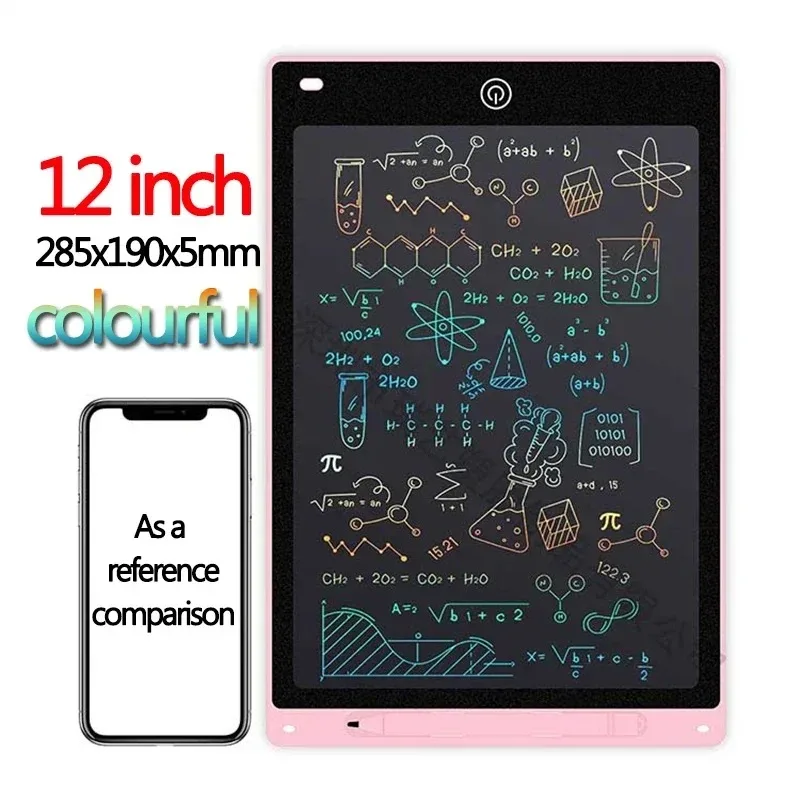 Tableta de escritura LCD de 10/12/pulgadas, tablero de dibujo, cuaderno de bocetos de grafiti para niños, pizarra de escritura a mano, tablero de dibujo mágico, juguete para regalo para niños