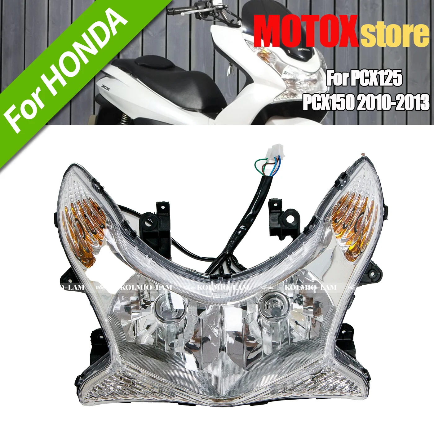 

Подходит для HONDA 2009-2013 PCX125 PCX150, головной светильник в сборе PCX 125 PCX 150 2010 2011, фара для мотоцикла 2012