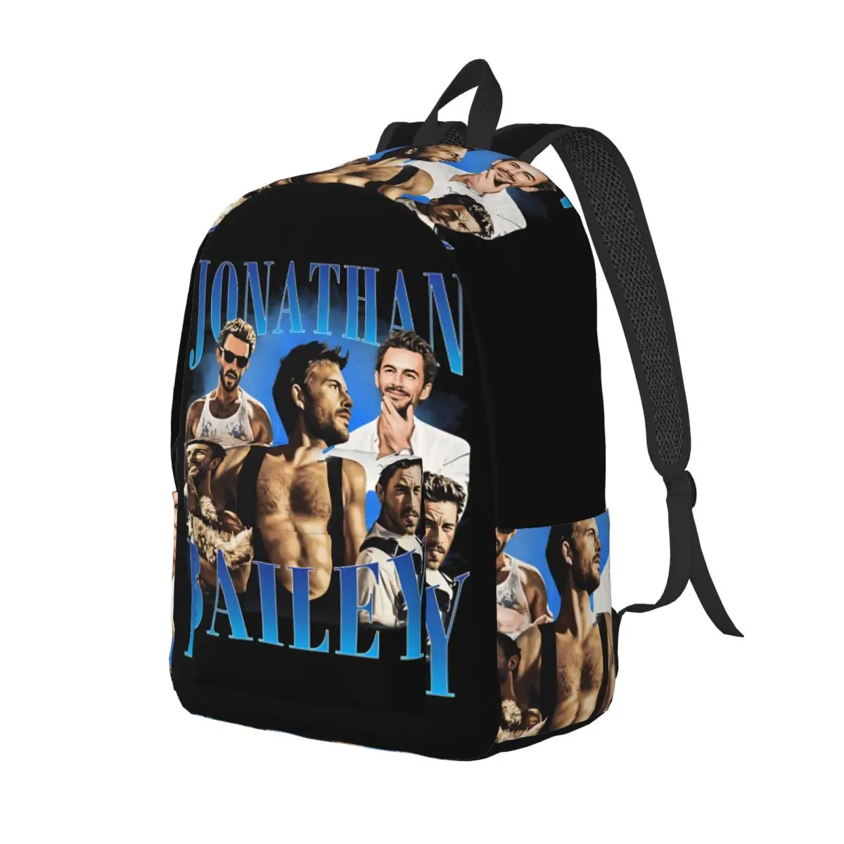 Jonathan Bailey Sexiest Man Backpack Elementary High College School Student Bookbag Teens Daypack Hiking