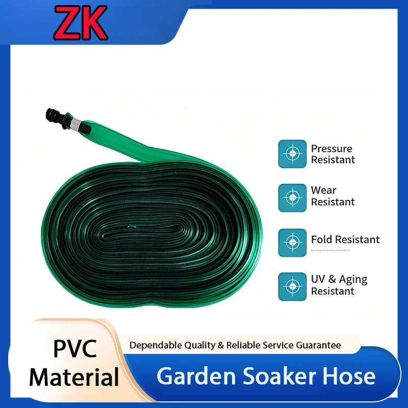 ZK PVC Micro Spray Sprinkler Drip Hose,3 Spray Modes Soaker Tape for Yard Lawn,Orchard Farm Veg Watering & Roof Heat Reduction