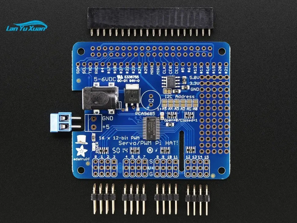 Adafruit 16-Channel PWM / Servo HAT for Raspberry Pi - Mini