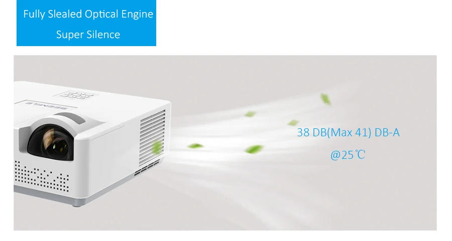 ZXY DLP SLPL TI DMD عرض بيانات عالي الدقة 3800 Ansi 4K 3D Wifi BT جهاز عرض سينما ليزر قصير جدًا #5