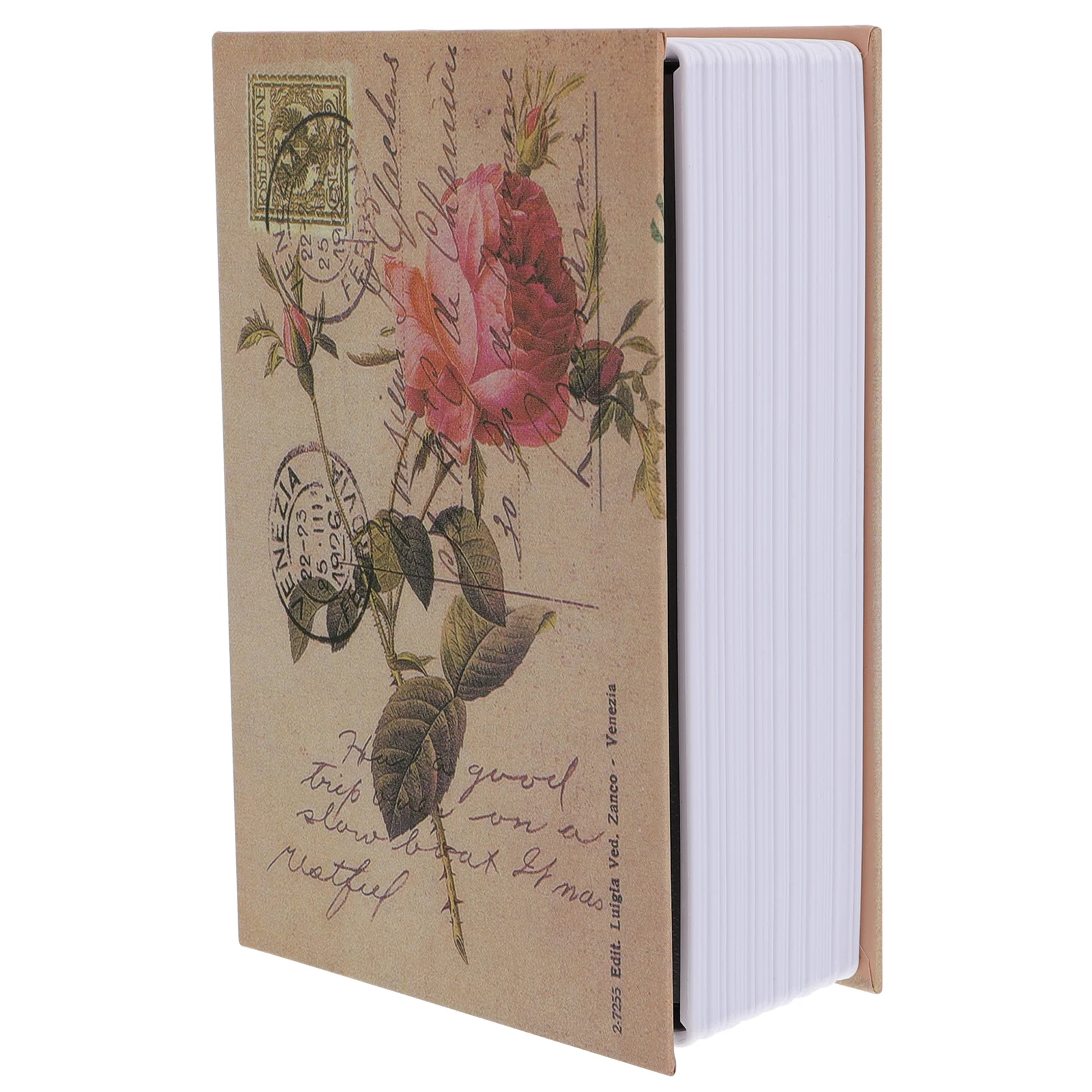 1 Pc Simulation Book Lock Box Metal Security Safe Box Key Type Rose Safe Box Book Safe Box Creative Book Safe