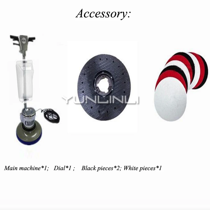 PVC Rubber Floor Polishing Machine High Power 1800W Factory Hospital Hotel Floor Cleaning Waxing Polishing Tool Equipment