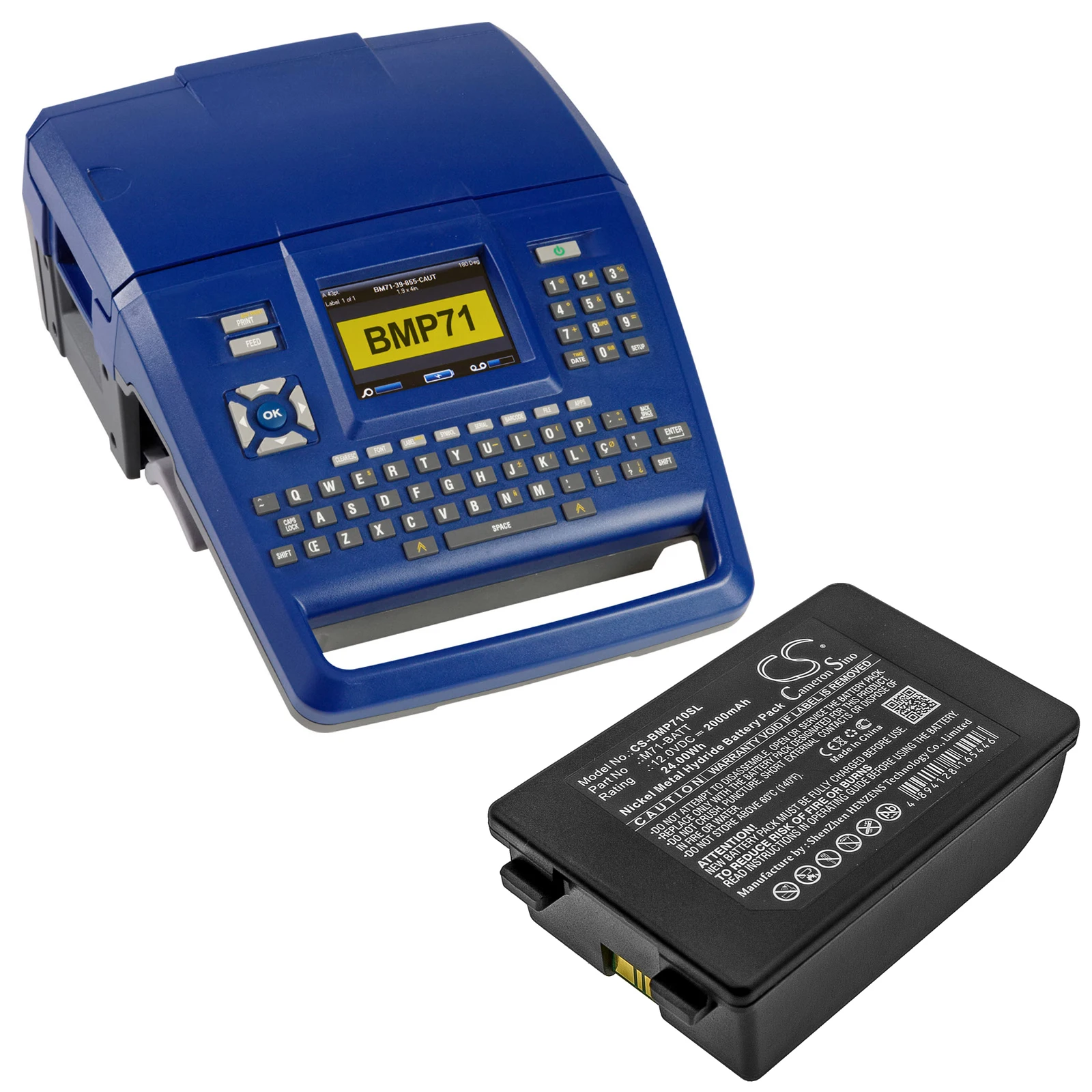 

Cameron Sino Portable Printer Battery 12V/2000mAh M71-BATT for Brady BMP71