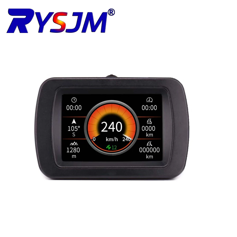 

Автомобильный OBDII проекционный дисплей GPS Скорость автомобиля, время путешествий, пробег, цифровой спидометр, датчик Latitude Longitude, бортовой компьютер