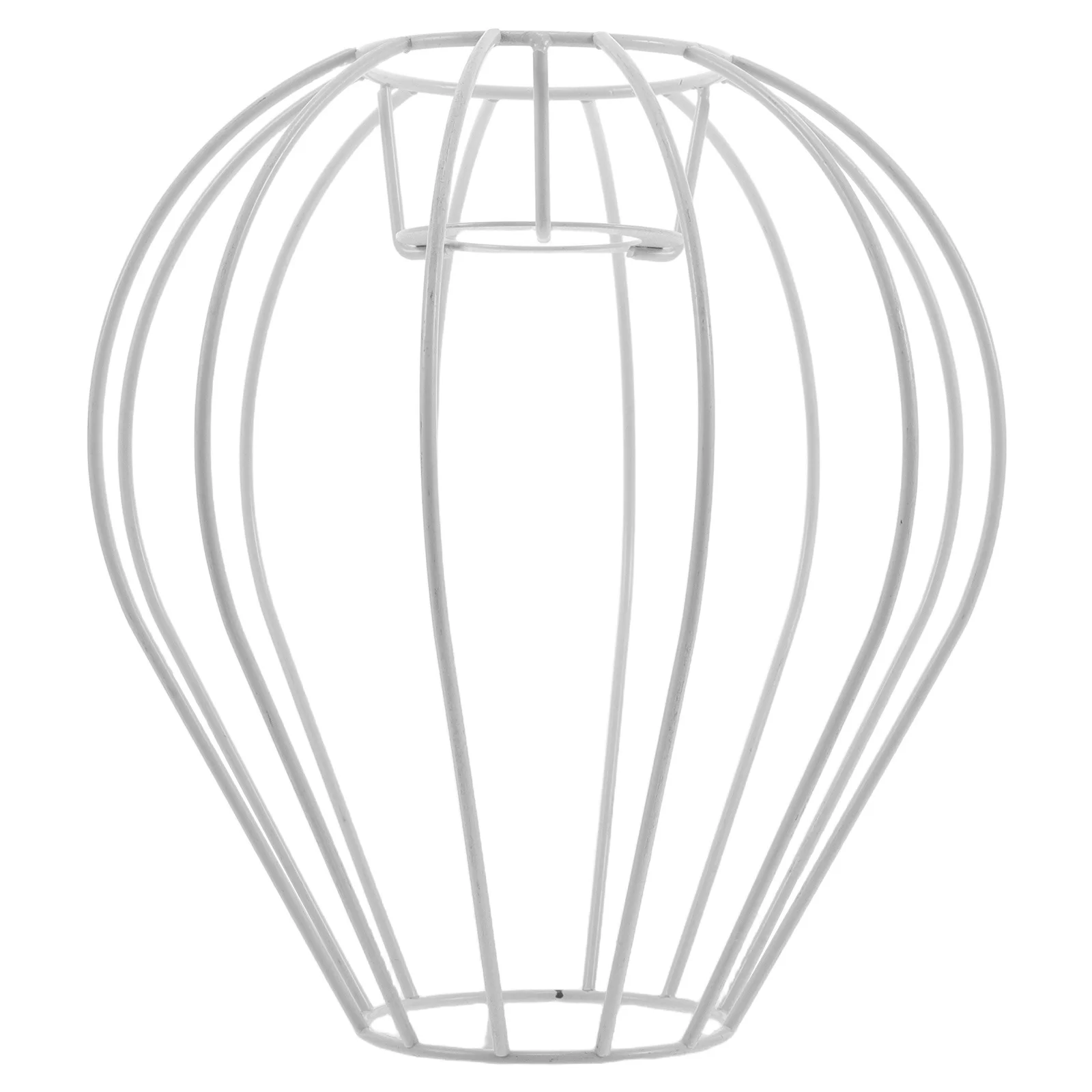 

Rustic Metal Lamp Cage E27 Socket Wire Guard for Table Desk Pendant Light Vintage Style Hot Air Balloon Shaped