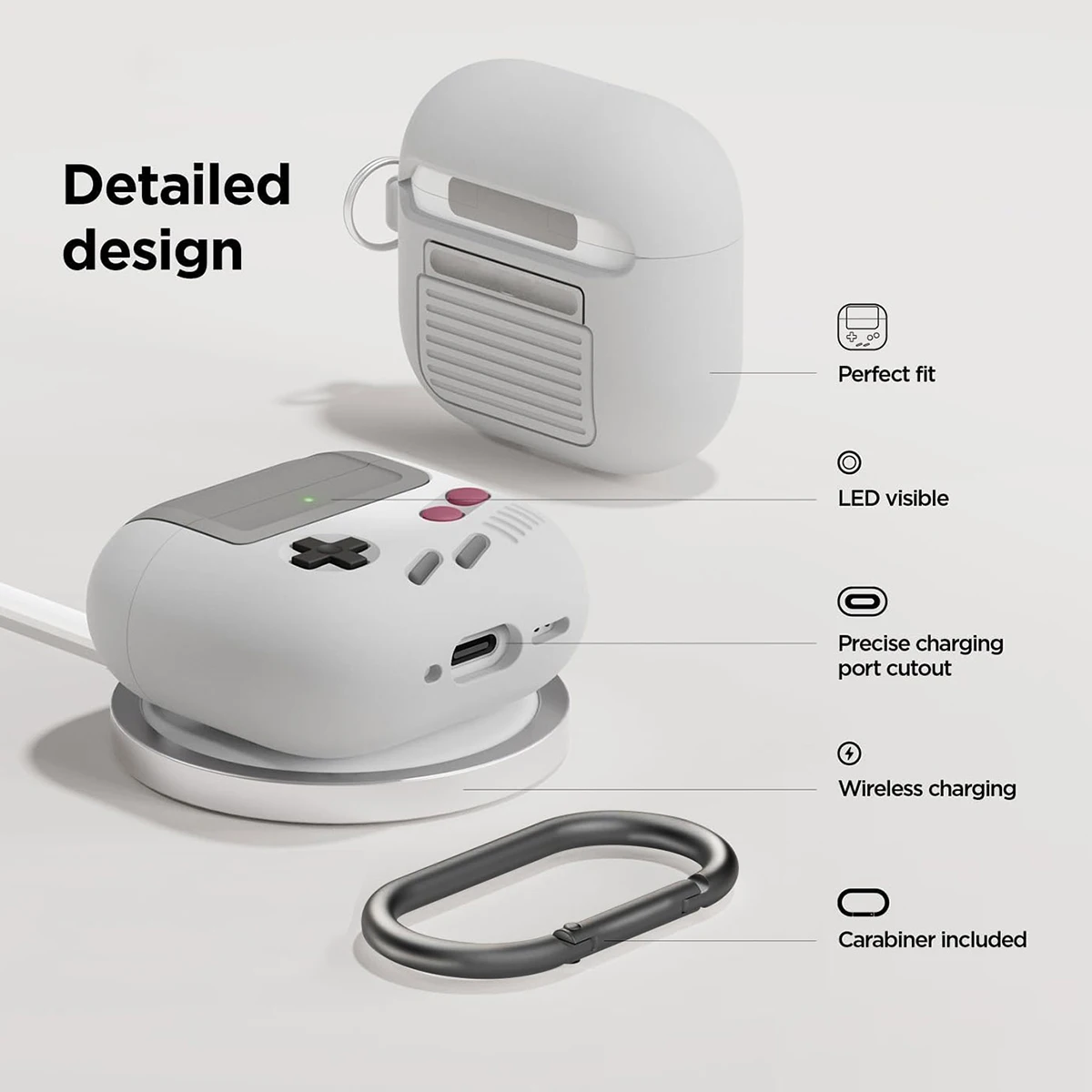 Cases For Airpods 4 3 pro2 Protective Shockproof Wireless Earphone Cover For Airpod 2 Bags With Cleaner Kit Game Console Design image 3