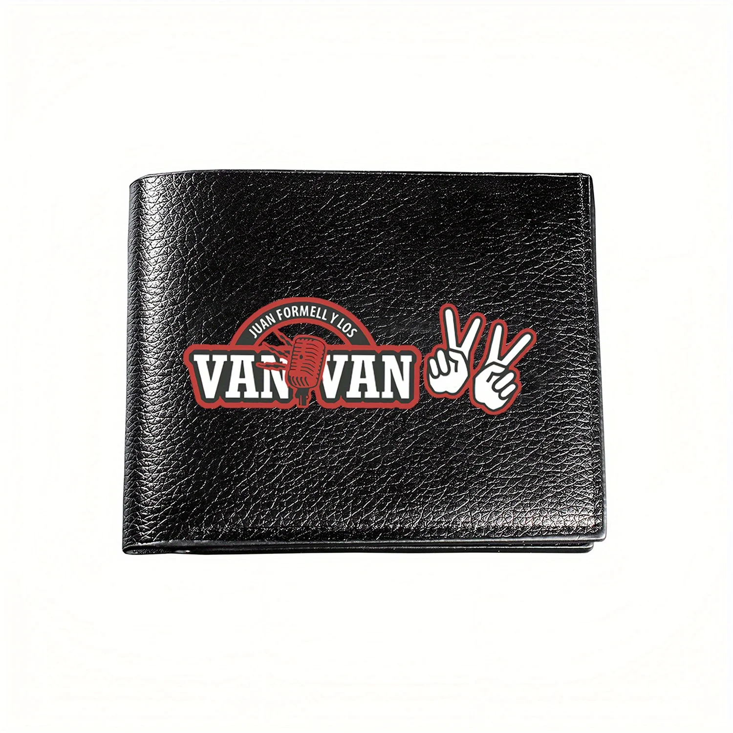 Juan Formell y Los Van Podcast Логотип Графический Деловой Мужской Повседневный Элегантный Простой Практичный Качественный Кошелек Стильный Печать Cr