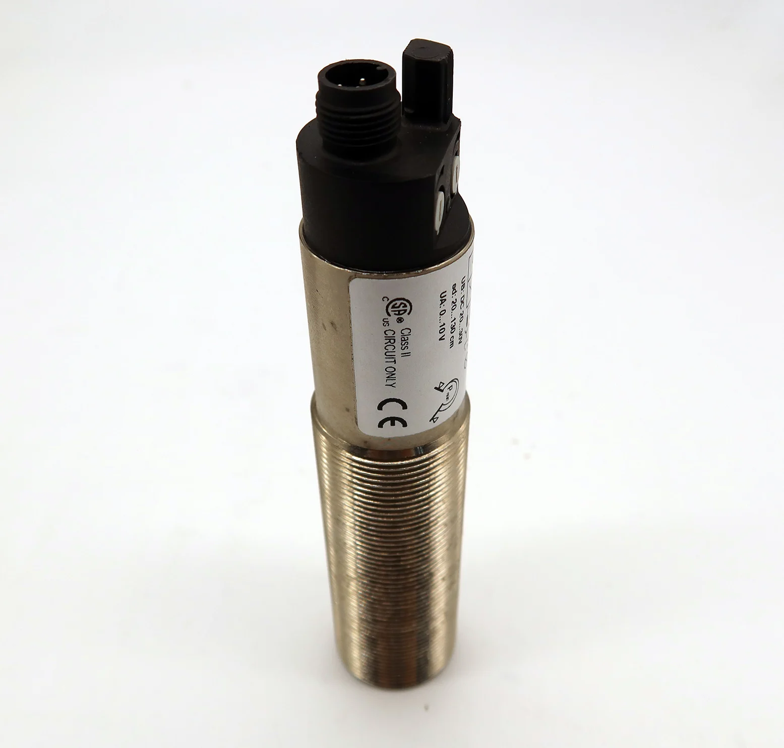 

Перечный + FUCHS - 3RG6113-3GF00-PF ультразвуковой датчик M30 200-1300 мм Диапазон PNP NO 0-10V Выходной разъем M12