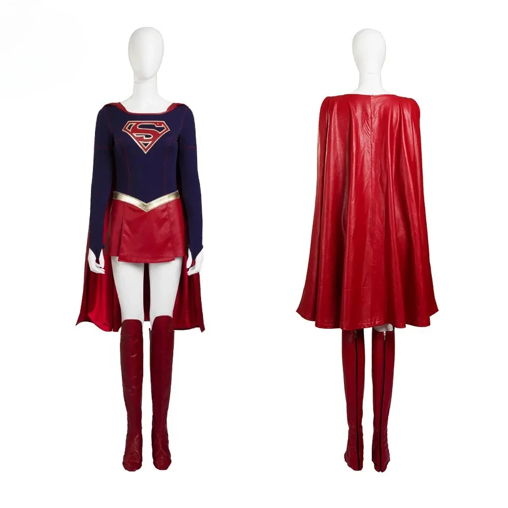 أزياء الهالوين النسائية كارا زور إل التأثيرية بذلة تنورة عباءة غطاء الحذاء مجموعة كاملة بدلة معركة البطل النسائية مقاس مخصص #1