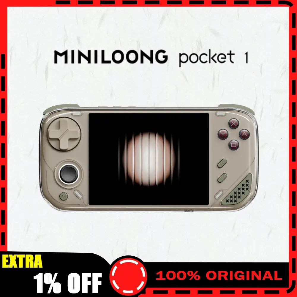 

New MINILOONG Pocket 1 GamePad Impact Game Controller Retro Nostalgic Portable Arcade Handheld Game Console 4000mAh HDMI WIFI