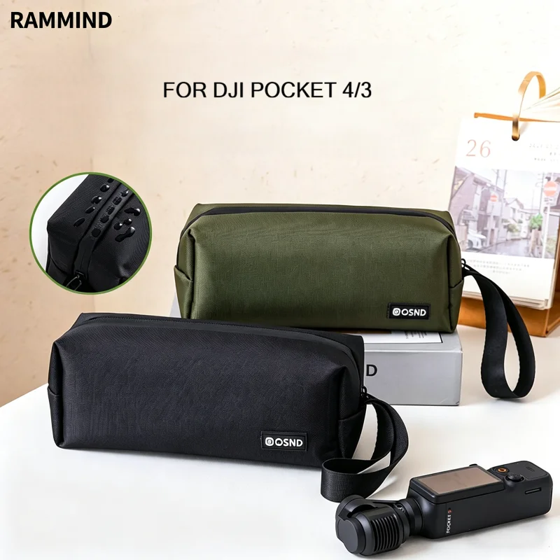 RAMMIND Portable Carrying Case Storage Bag for DJI Osmo Pocket 4/3 Series Protective Travel Pouch with Accessories Organizer