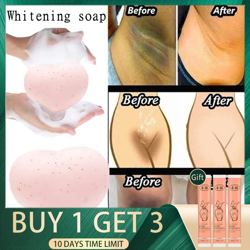 80g Rapid Skin Bleaching ครีมสบู่รักแร้ใต้วงแขน/Groin Whitening Peach Scented Feminine Intimate Wash Body Scrub