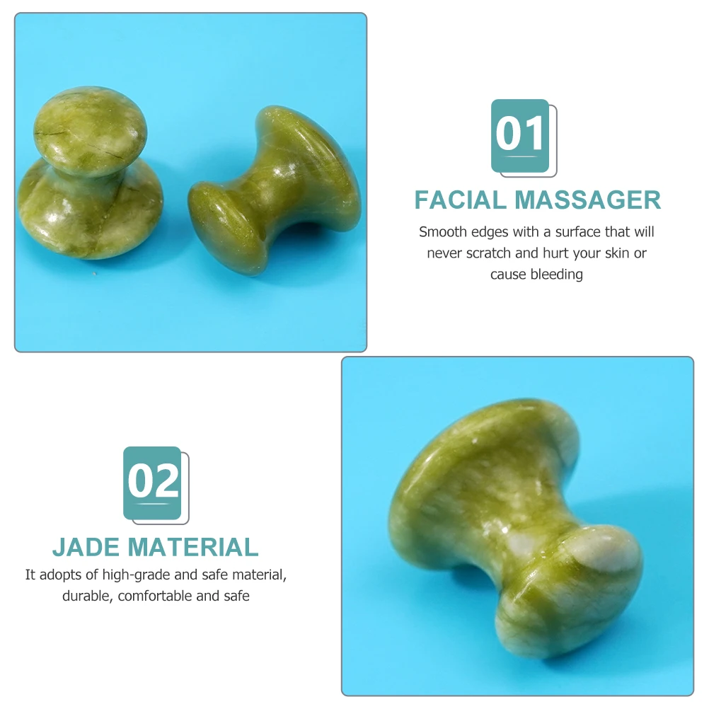 ملحق تدليك الوجه كشط الحجر دائم العملي علاج ميريديان أداة مصقولة للعيون الشفاه الجبين