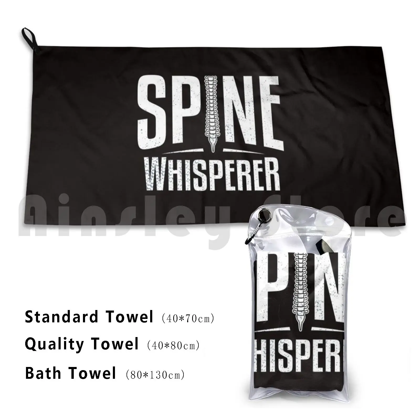 Chiropractor Occupation Spine Adjustment Funny Gift Beach Towel Quick Dry Quality Towel Massage Joint Licensed Massage