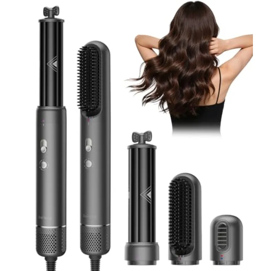 

3 in 1 Air Wrap Hair Styler 110000 RPM High-Speed Hair Dryer 800 Million Plasma Straightener Brush Auto-Wrap Curlers Hair Styli