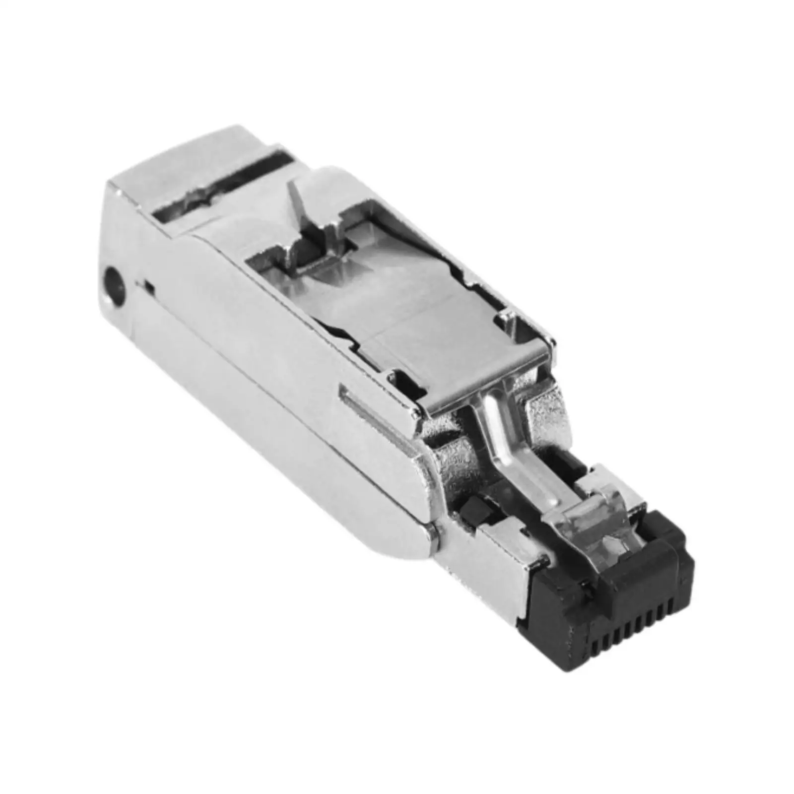 

Профессиональный 4-жильный серебряный сетевой кабельный коннектор Ethernet