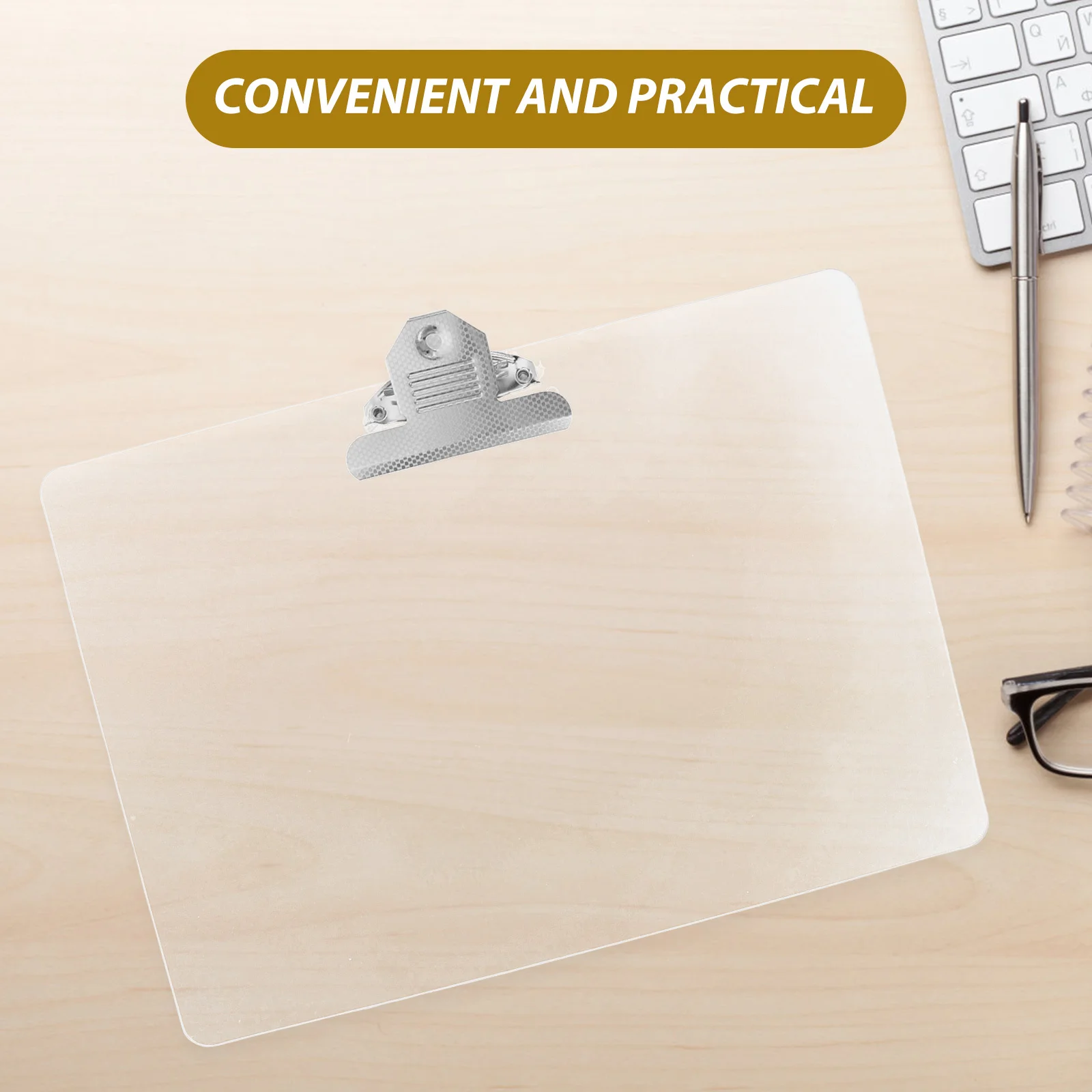 مقبض حافظة A4 متعدد الاستخدامات للأوراق والملاحظات والتذاكر، تصميم قابل للتعليق للثلاجة أو جدار المكتب #3