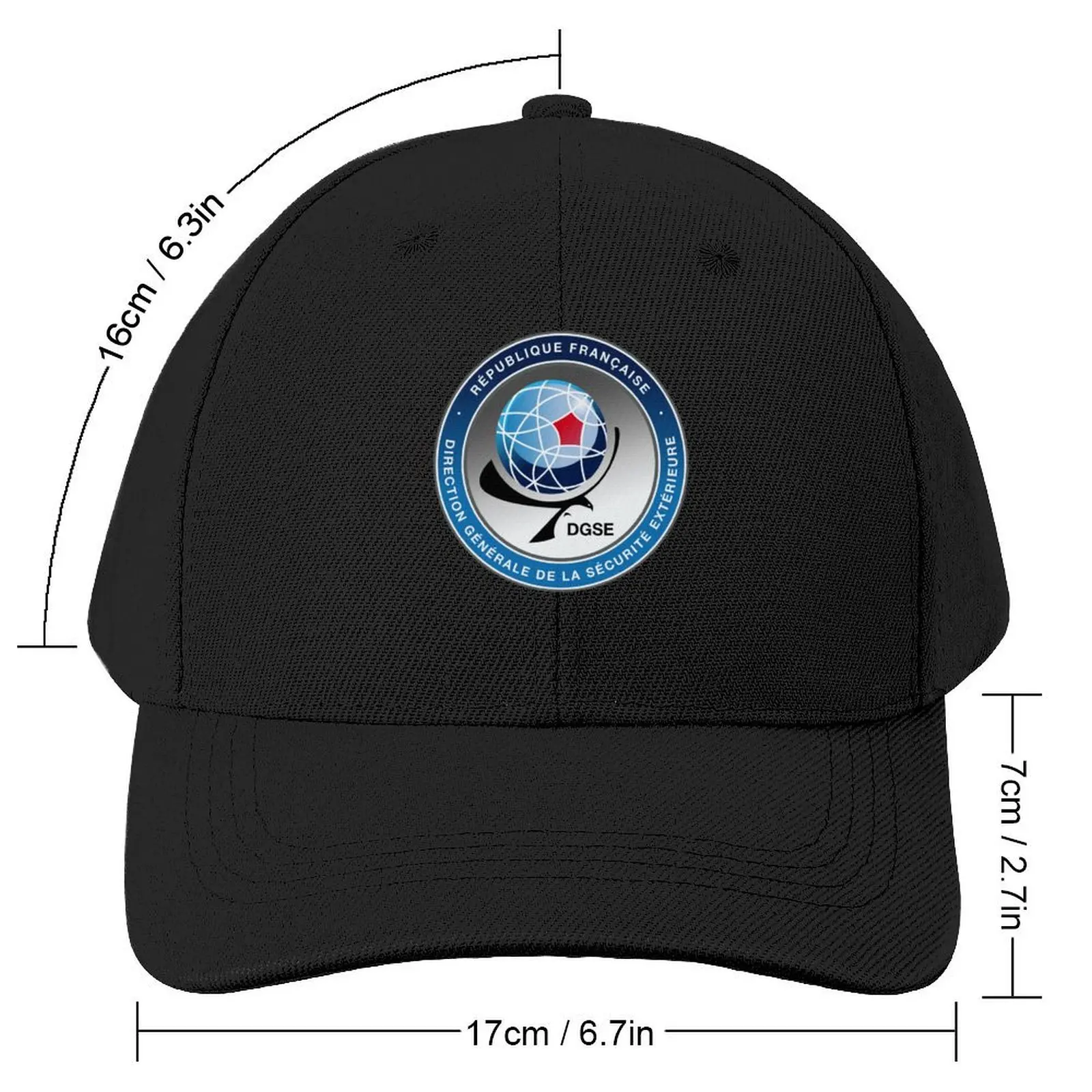 (HQ) General Directorate of External Security (DGSE) Baseball Cap Sunscreen Vintage Men Caps Women's