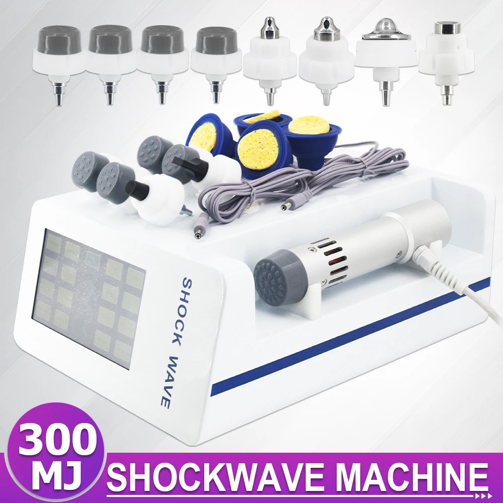 New Shockwave Therapy Machine EMS For ED Treatment Relieve Waist Pain 300MJ Physiotherapy Massager Professional Shock Wave