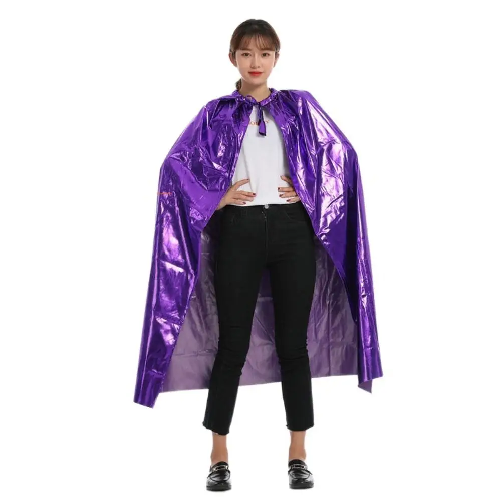 Multipurpose Grim Reaper Cloak Coat Bright Color Witches Robes Long Cape Cloak Nightclub Bar Dress Halloween Cosplay Cape Wizard