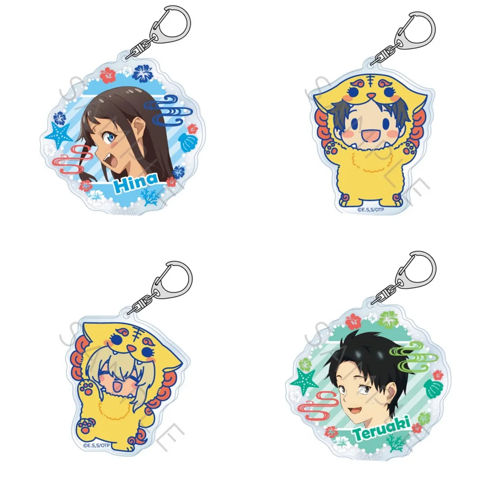 6CM The Okinawan girl I like speaks in dialect Keychain Model Cosplay Characters Ornament Accessories Goods Collection Gifts