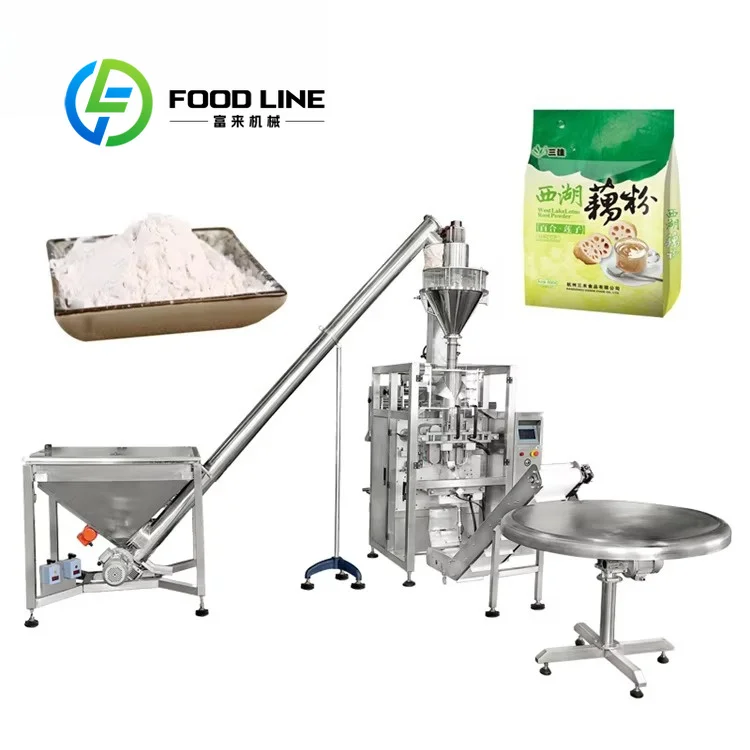 Remote Monitoring Powder Packaging Production Line Digital Touch Screen Displays Real-Time Speed Filling Weight And Operation