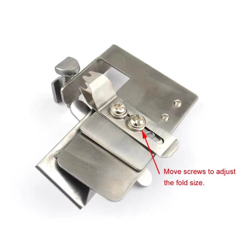 Wide Shirring Gathering Presser Foot for 1-Needle Industrial Lockstitch Sewing Machine, Pleating Foot, Flat top, Wrinkled Bottom