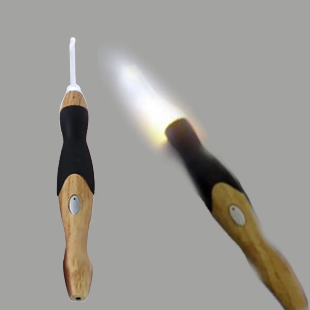 9 in 1 USB Light Up Crochet Hooks Knitting Needles Set