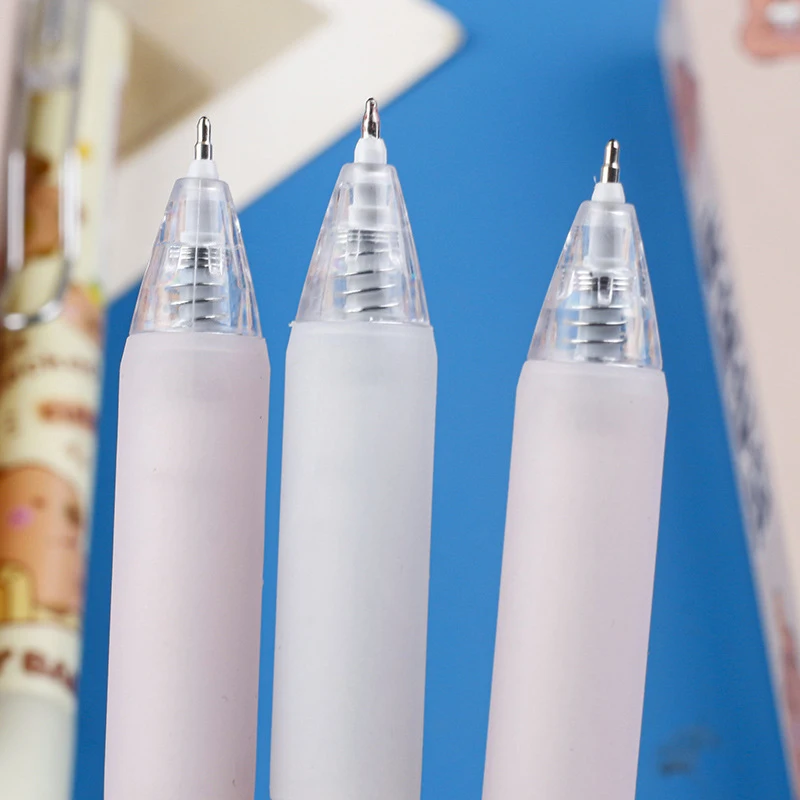 4Pcs Cartoon Lovely Capybara Neutral Pen Kawaii Quick Drying Pressing Gel Pen Student Stationery School Supplies Kids Gifts