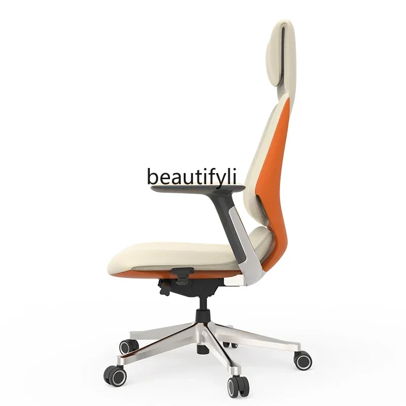 

CC Boss Leather Ergonomic Computer Chair Comfortable Office Sedentary Executive Chair E-sports Chair