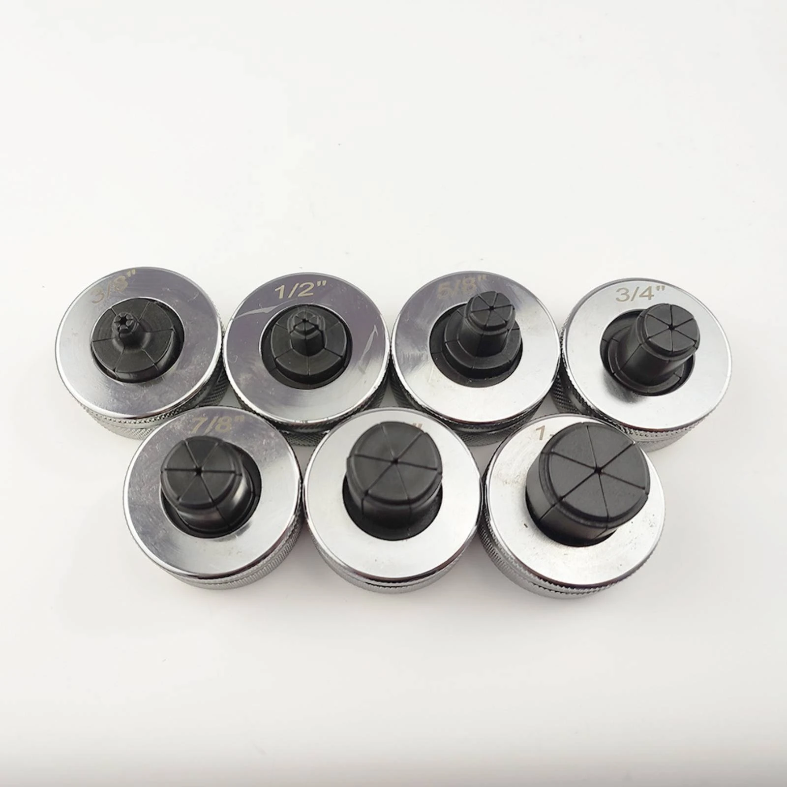 Compact Threaded Expander Head Knurled Metal Tube Fitting Machined Surface for HVAC Projects