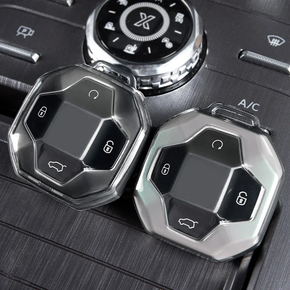 Soft TPU Car 4 Buttons Key Case Remote Control Protect Cover For Chery Jetour T2 Traveler 2023 2024 Keyless Auto Accessories