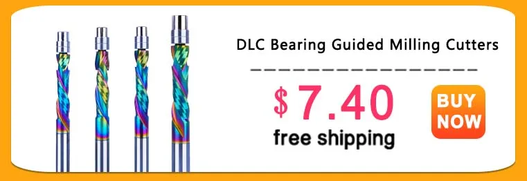1PC Woodwork Milling Cutter UP & DOWN Cut 2 Flutes Spiral Carbide Milling Tool Router Compression Wood End Mill Cutter Bits