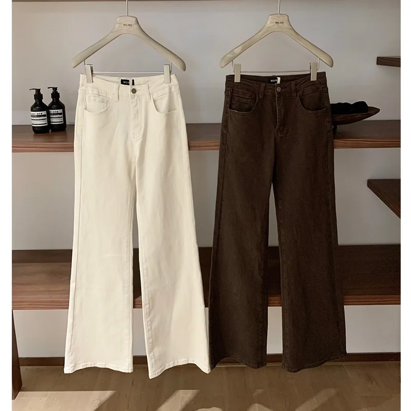 

Slimming High Waist Stretchy Commuter Friendly Long Leg Lengthening Casual Cotton Denim Jeans Women's mid Rise Elastic