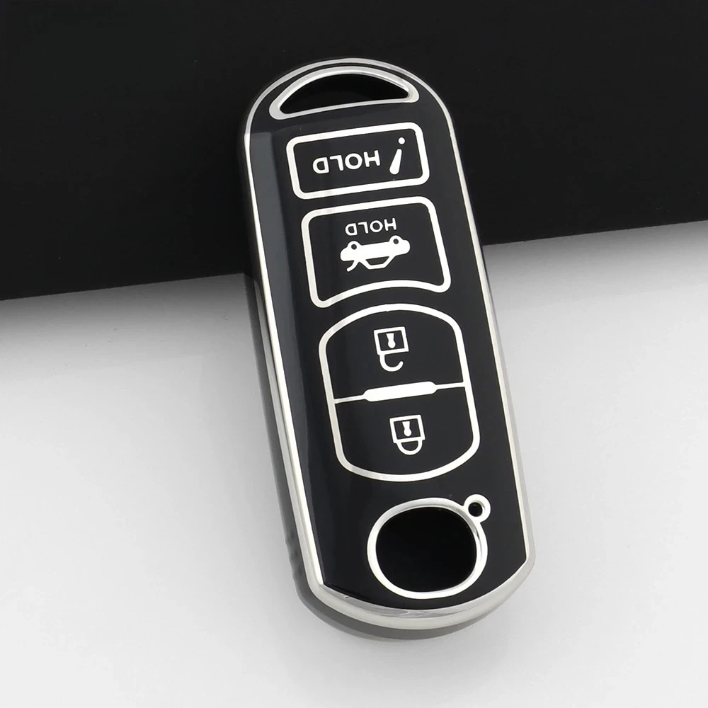 

New upgrade TPU Car Remote Key Case Cover Fob For Mazda 4 Button 2 3 5 6 CX-3 CX-5 CX-7 CX-9 Atenz Speed Miata MX5 Axela CX4