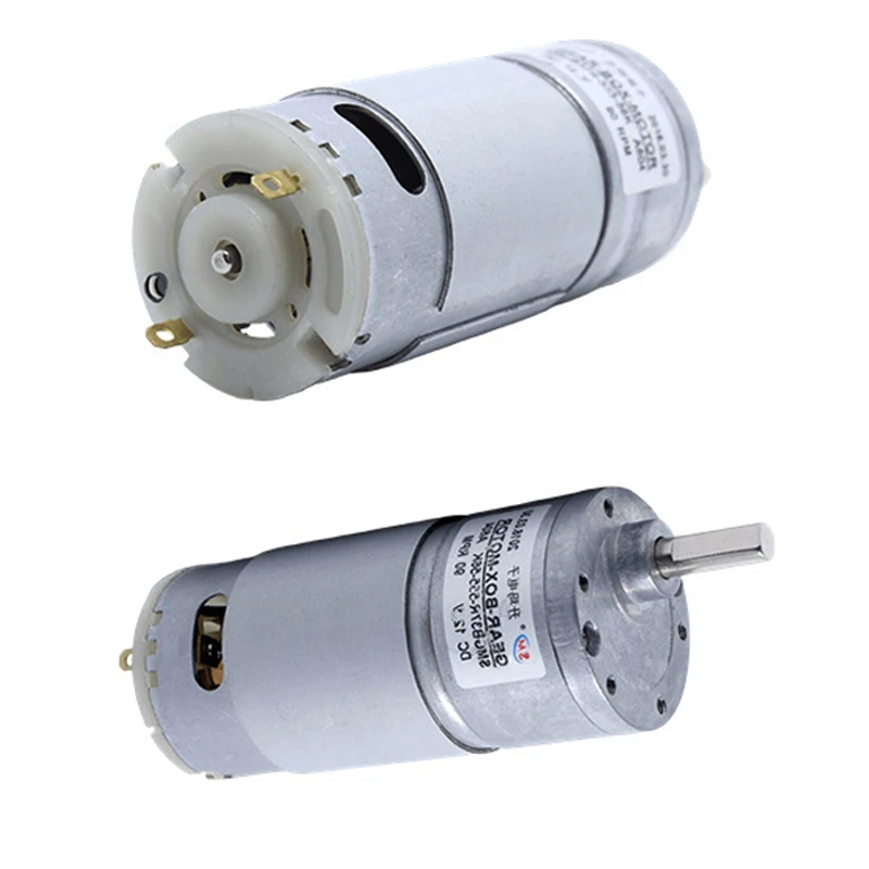 SM37-555 High Torque Reduction Motor DC Reduction Motor DC 12-24V Speed Regulating Motor Metal Gear Large Torque Motor