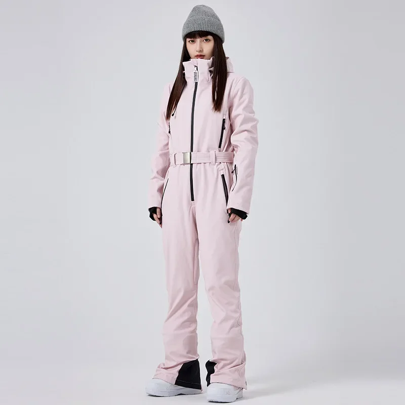 

2025 New Cold Winter Women Windproof Waterproof One-piece Ski Suit Snowboarding Jumpsuits Breathable Skiing Sets Outdoor Sports