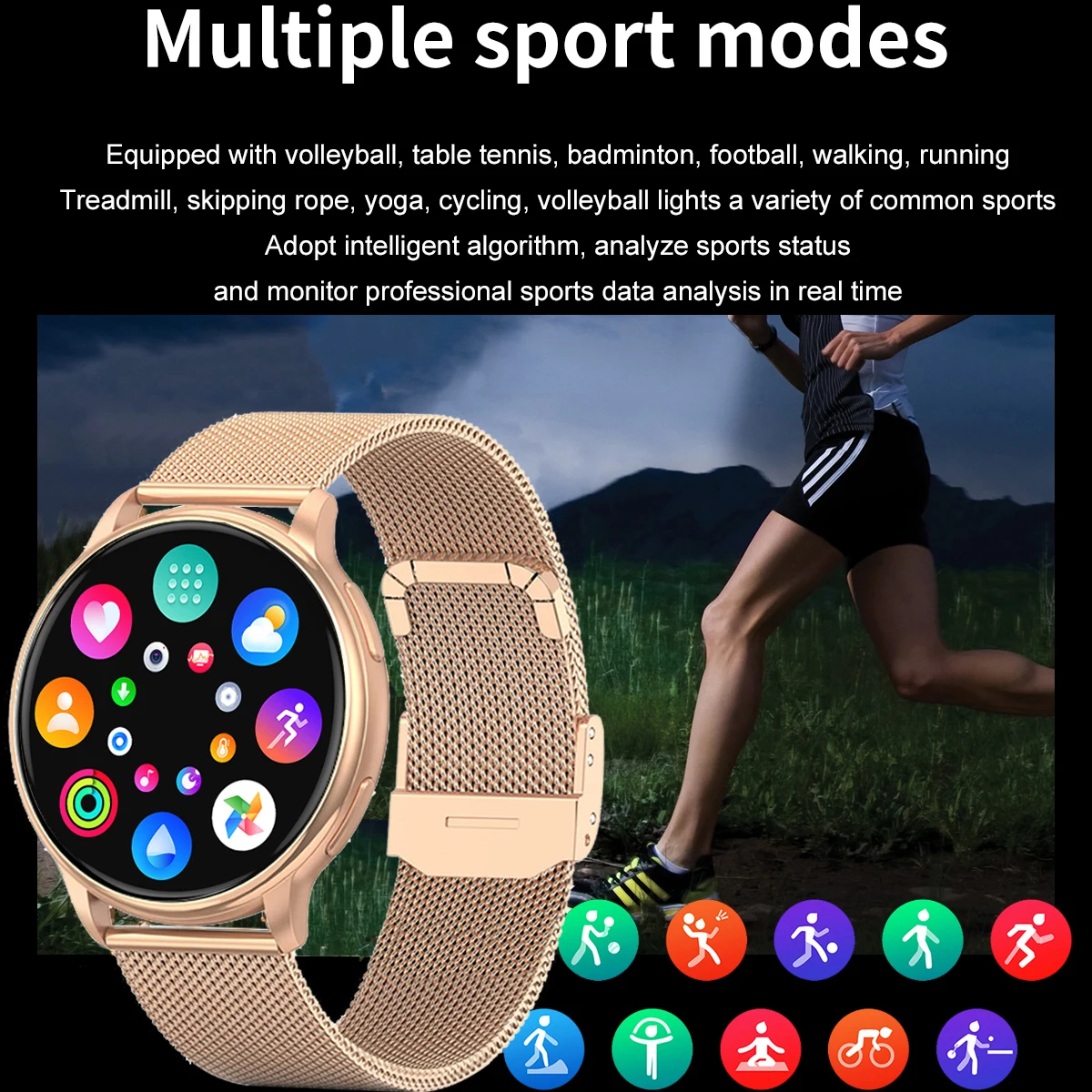 2023 New Men Smart Watch Men Full Touch Screen Sports Fitness Watch IP67 Waterproof Bluetooth For Android IOS Smartwatch Women