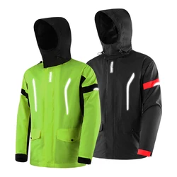 WOSAWE Cycling Raincoat Hooded Jackets Rain Coat Waterproof Lightweight Outdoor Sports Motorcycle Camping Hiking Climbing Jacket