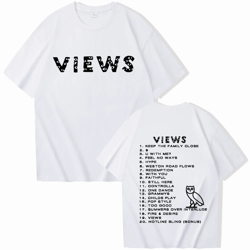 Views Drake 2024 T-shirt Women O-neck Summer Casual Shirt Oversized T Shirt T Shirt for Men Regular Printing Unisex