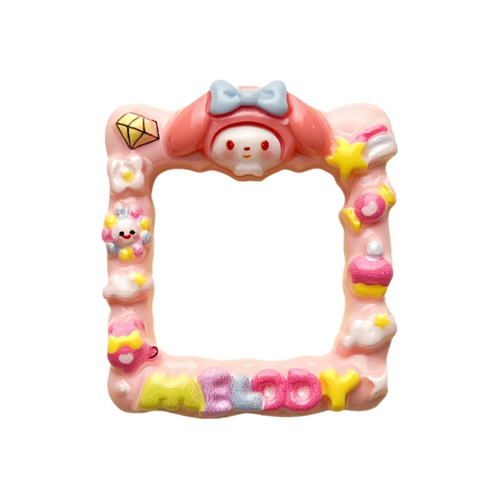 5pcs miniso cute sanrio dress up cartoon resin flatback cabochons for diy jewelry making handmade crafts materials - Image 5