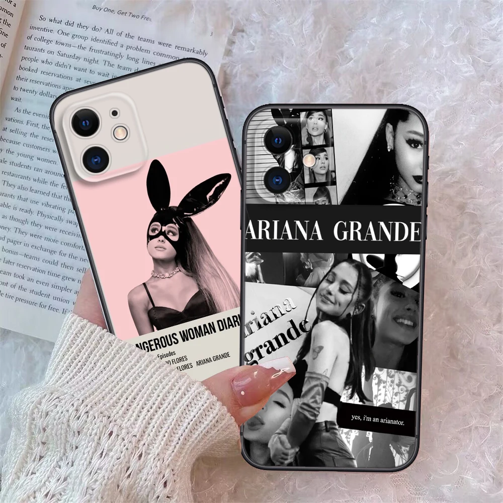 A-Ariana Grande Soft phoneCase for Xiaomi Mi A2 A3 Poco F1 F2 F3 GT M2 M3 M4 M5 C40 X2 X3 NFC X4 pro